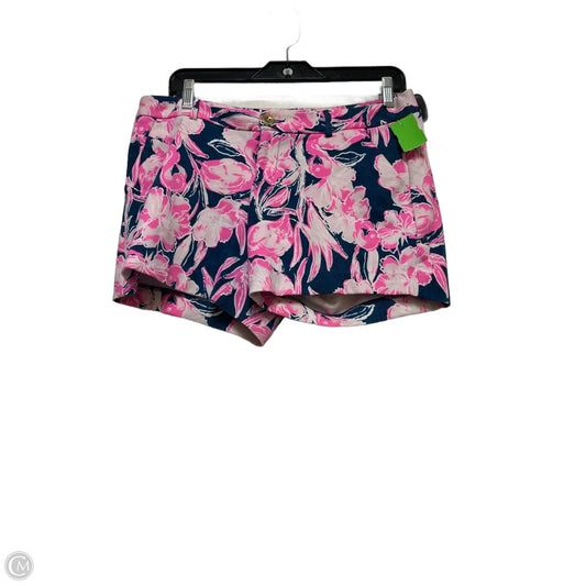 Shorts Designer By Lilly Pulitzer In Blue & Pink, Size: 4