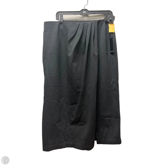 Skirt Midi By Rafaella In Black, Size: 14