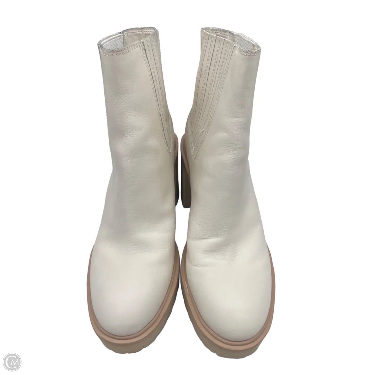 Boots Ankle Heels By Dolce Vita In Cream, Size: 10