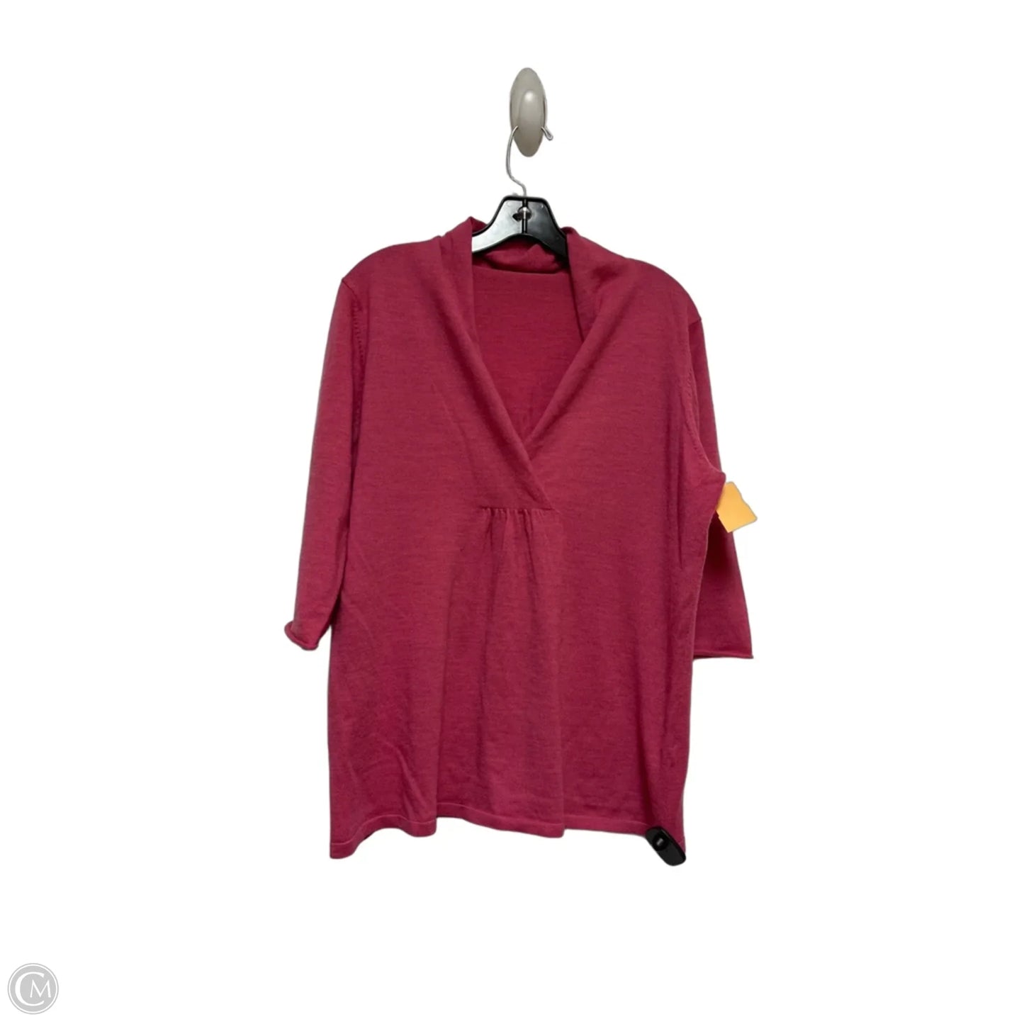 Top Short Sleeve By Eileen Fisher In Pink, Size: L