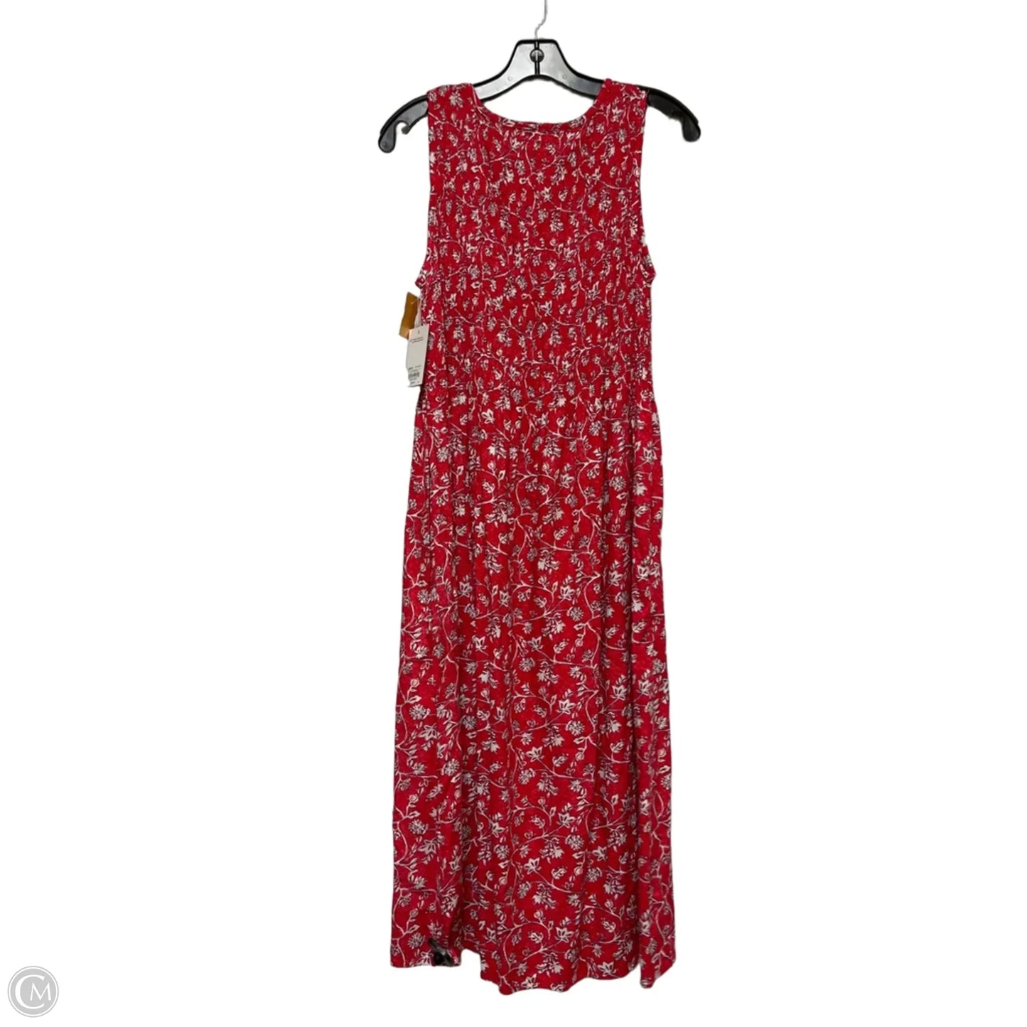 Dress Casual Midi By Croft And Barrow In Blue & Red & White, Size: M