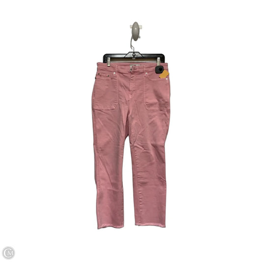 Jeans Straight By Vineyard Vines In Pink, Size: 8