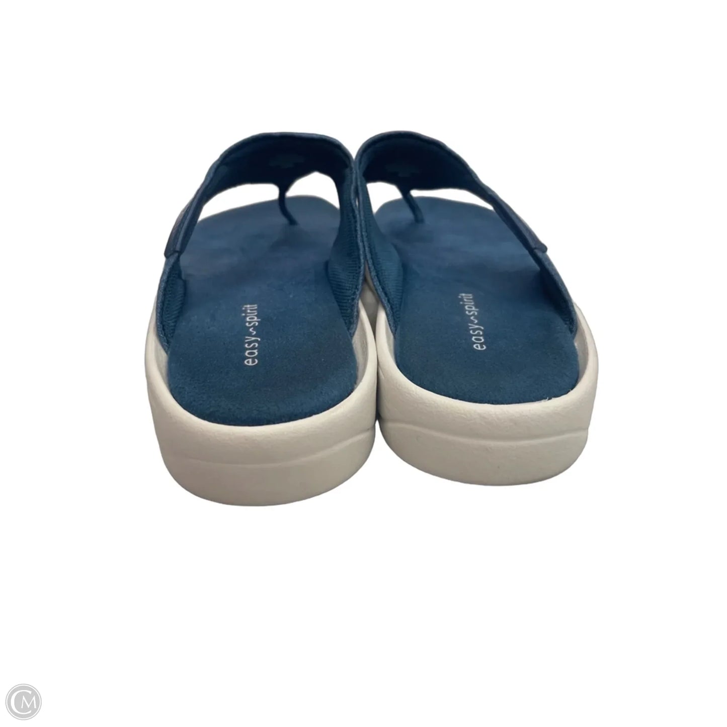 Sandals Flip Flops By Easy Spirit In Blue, Size: 6.5