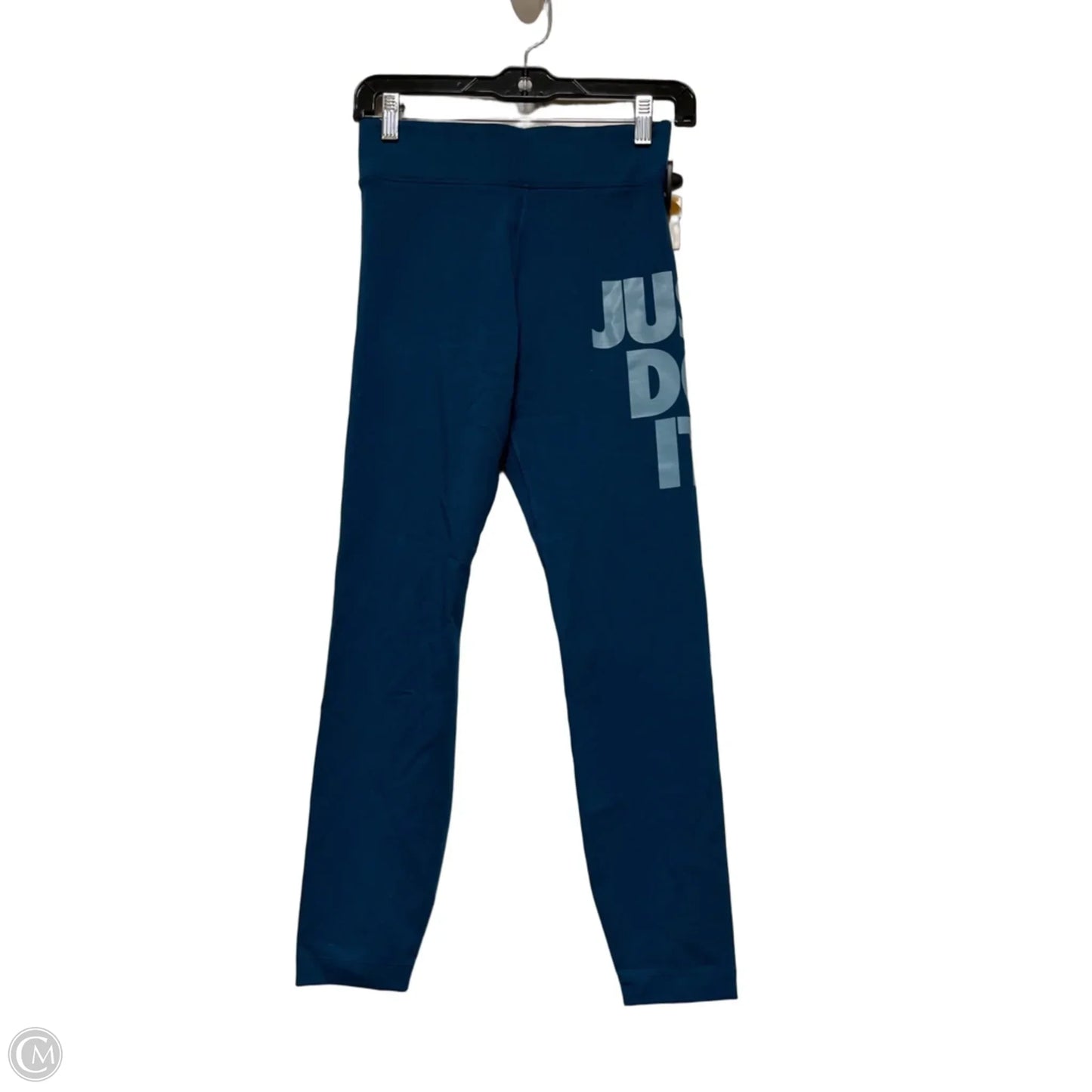 Athletic Leggings By Nike Apparel In Blue, Size: S