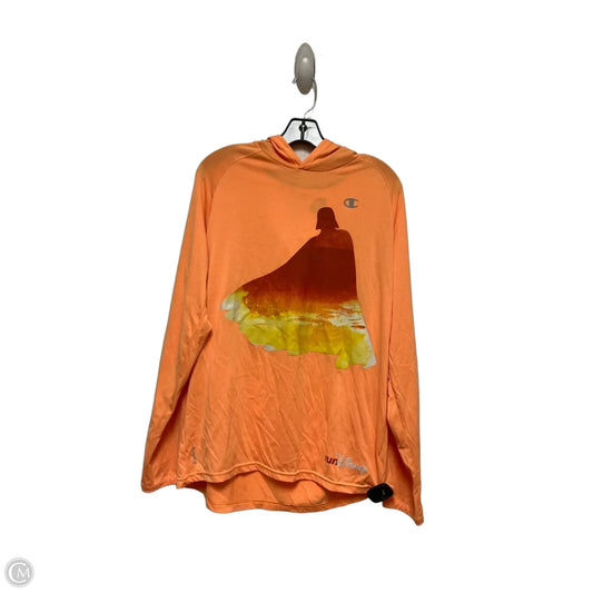 Top Long Sleeve By Champion In Orange, Size: L