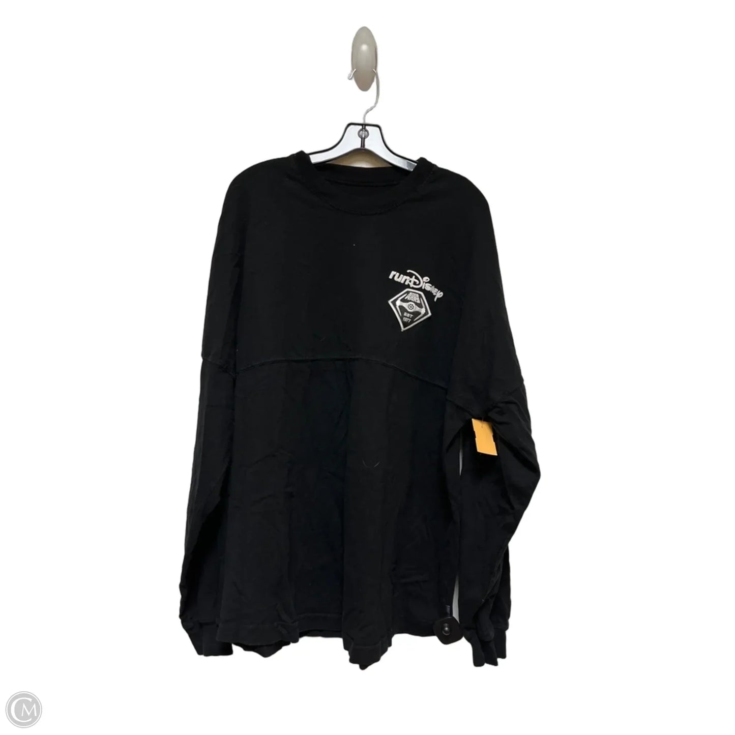 Top Long Sleeve By Disney Store In Black & White, Size: Xl