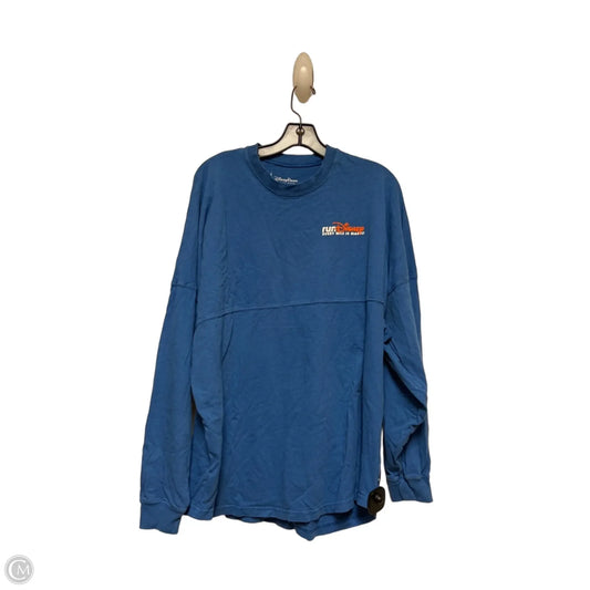Top Long Sleeve By Disney Store In Blue & Orange, Size: L