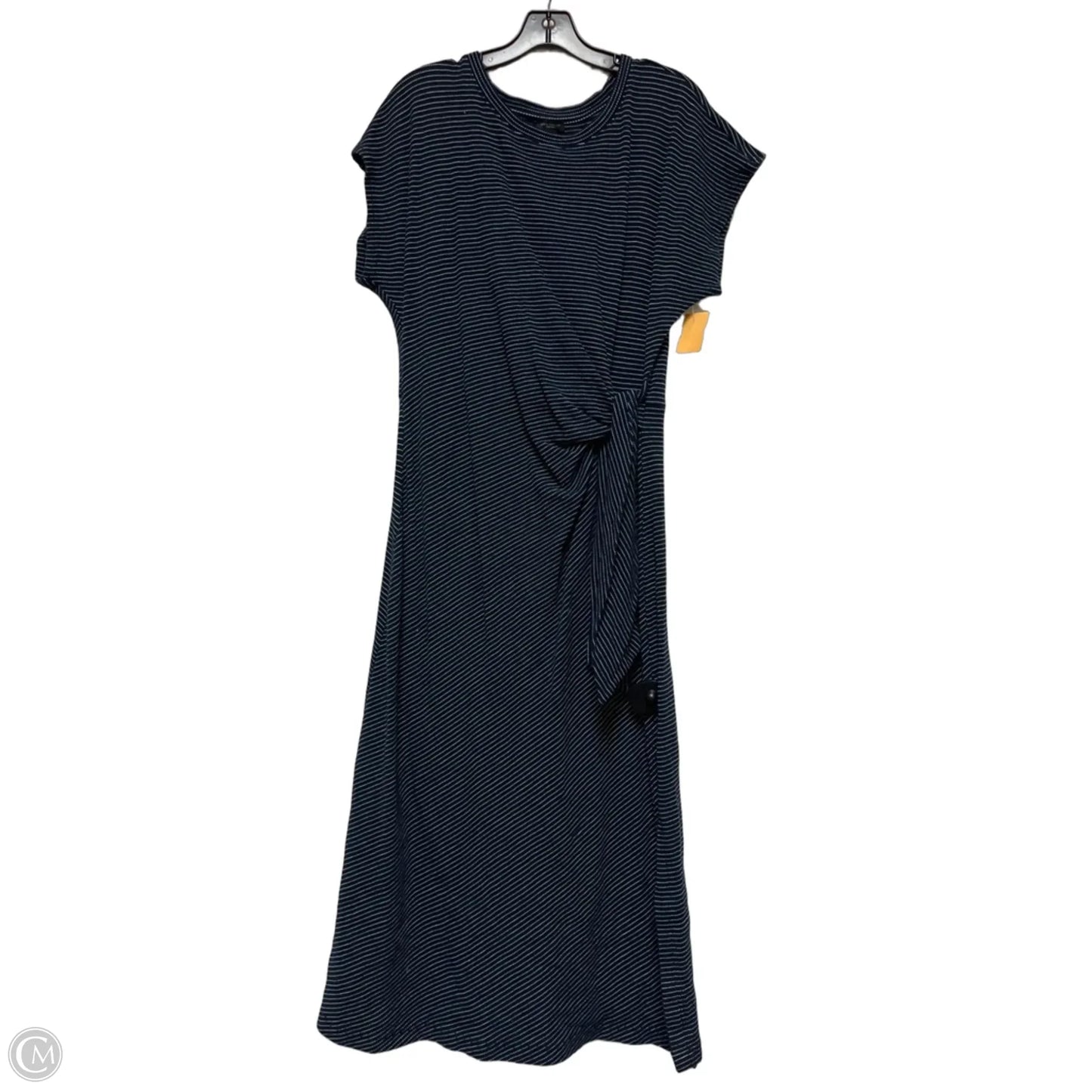 Dress Casual Midi By Ann Taylor In Striped Pattern, Size: L