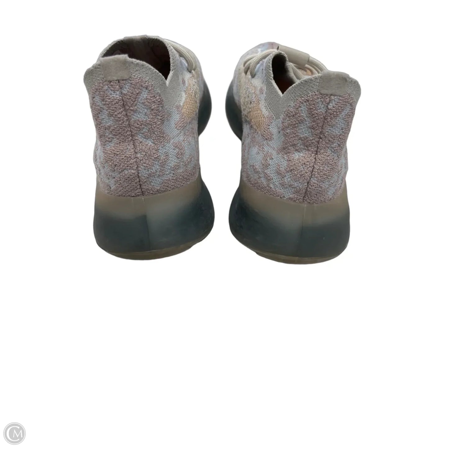 Shoes Luxury Designer By Yeezy In Grey, Size: 9.5