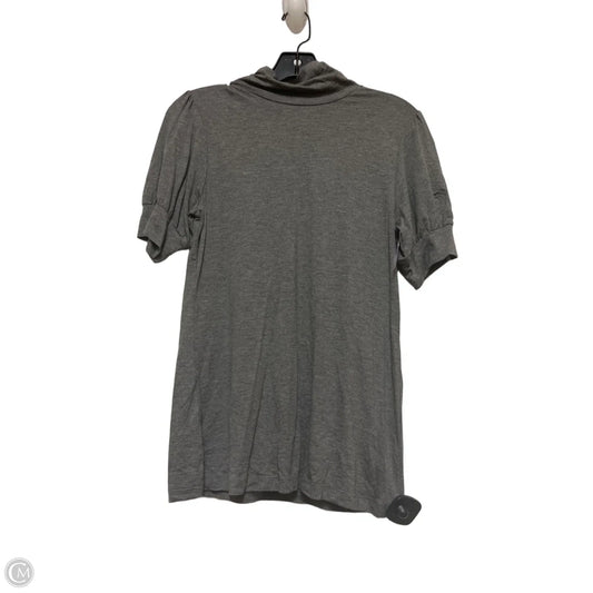 Top Short Sleeve Basic By Loft In Grey, Size: S