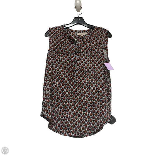 Top Sleeveless By Loft In Blue & Orange, Size: Xs