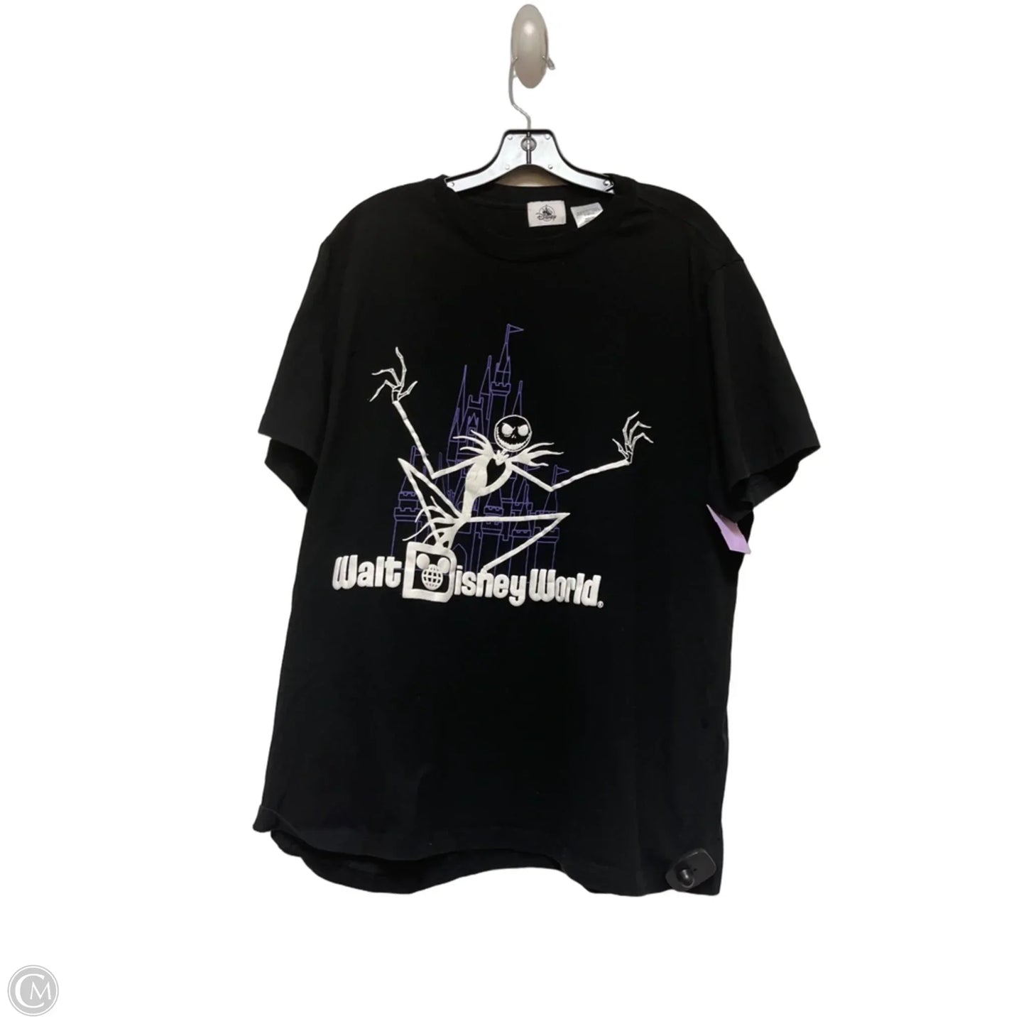 Top Short Sleeve By Disney Store In Black & Purple, Size: Xl