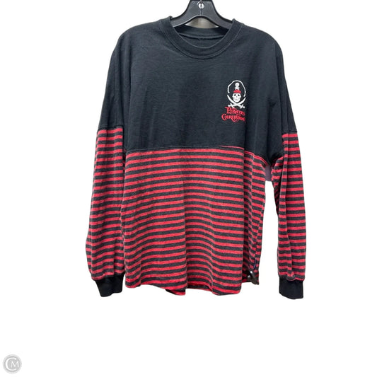 Top Long Sleeve By Disney In Black & Red, Size: S