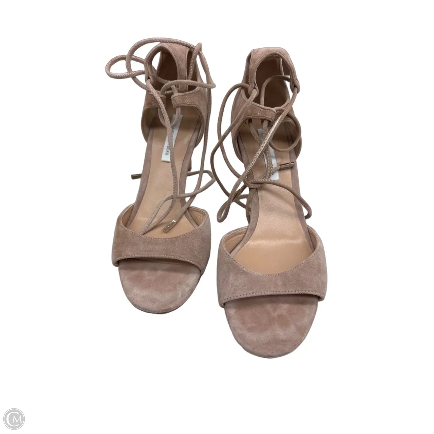 Shoes Designer By Diane Von Furstenberg In Taupe, Size: 9