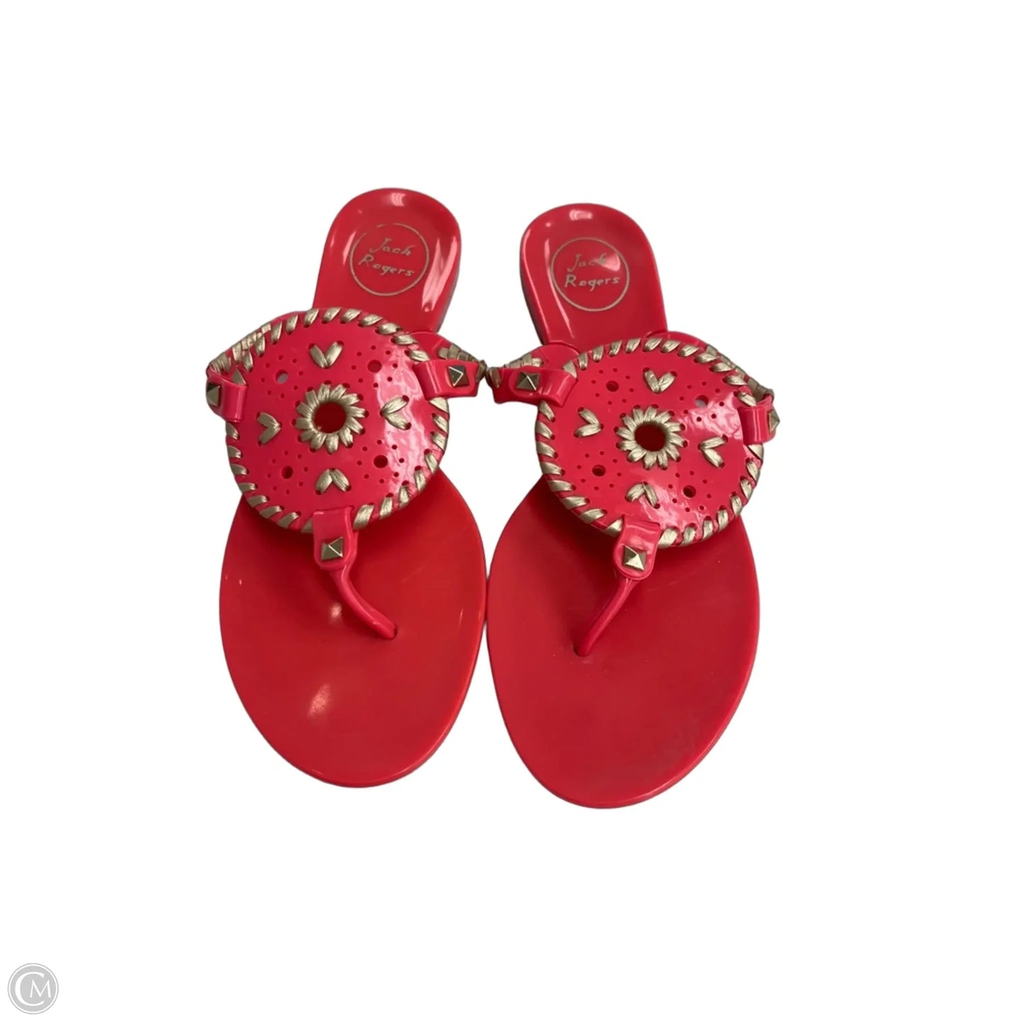 Sandals Flats By Jack Rogers In Coral, Size: 8