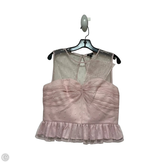 Top Sleeveless By Express In Pink, Size: M