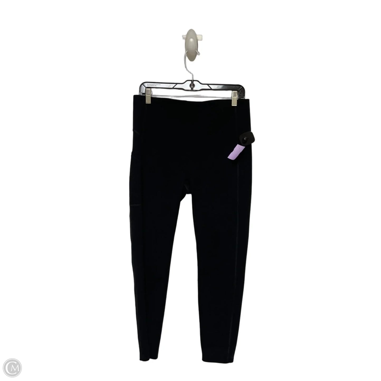 Athletic Leggings By Spanx In Black, Size: L