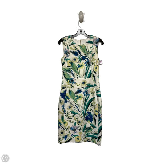 Dress Casual Midi By Calvin Klein In Floral Print, Size: S