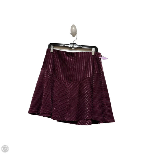 Skirt Mini & Short By Free People In Purple, Size: 12
