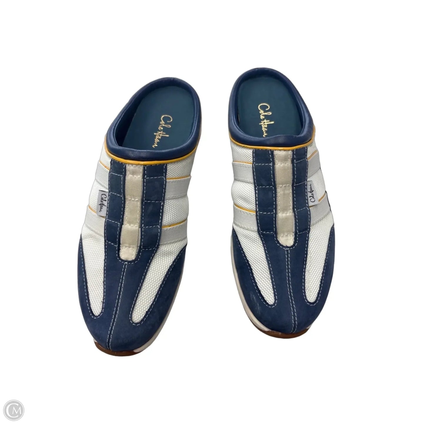 Shoes Flats By Cole-haan In Blue & Cream, Size: 8