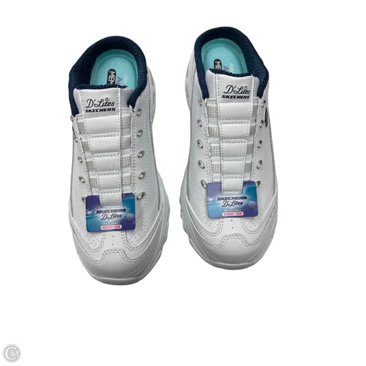 Shoes Sneakers By Skechers In Blue & White, Size: 8