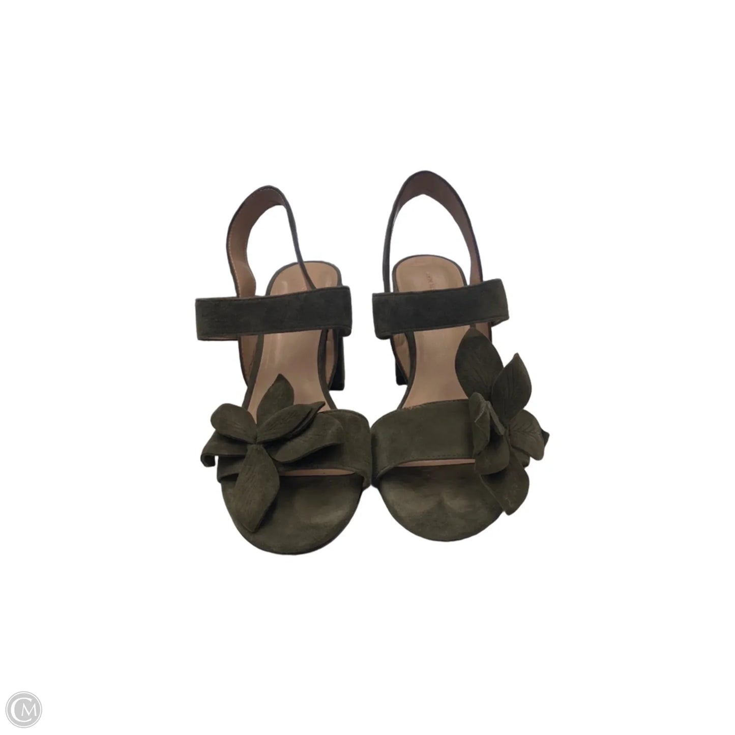 Shoes Heels Block By Ann Taylor In Green, Size: 8