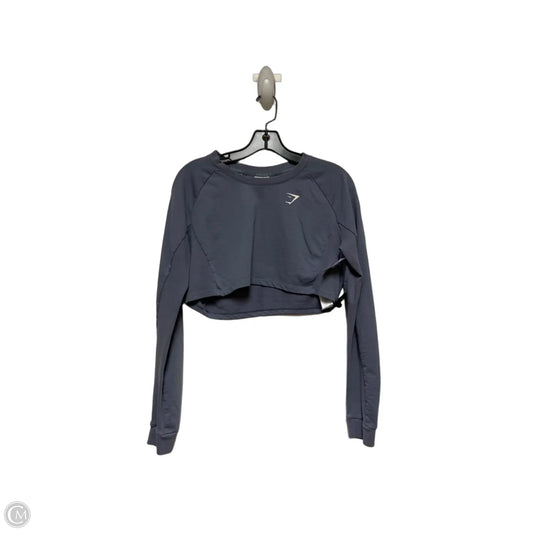Athletic Top Long Sleeve Crewneck By Gym Shark In Purple, Size: S