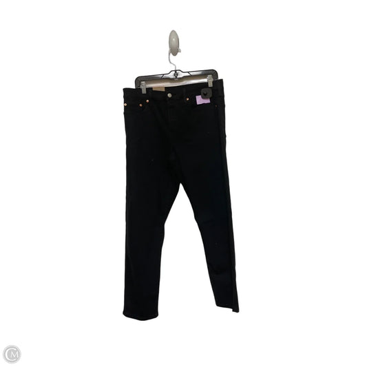 Jeans Straight By Levis In Black, Size: 8