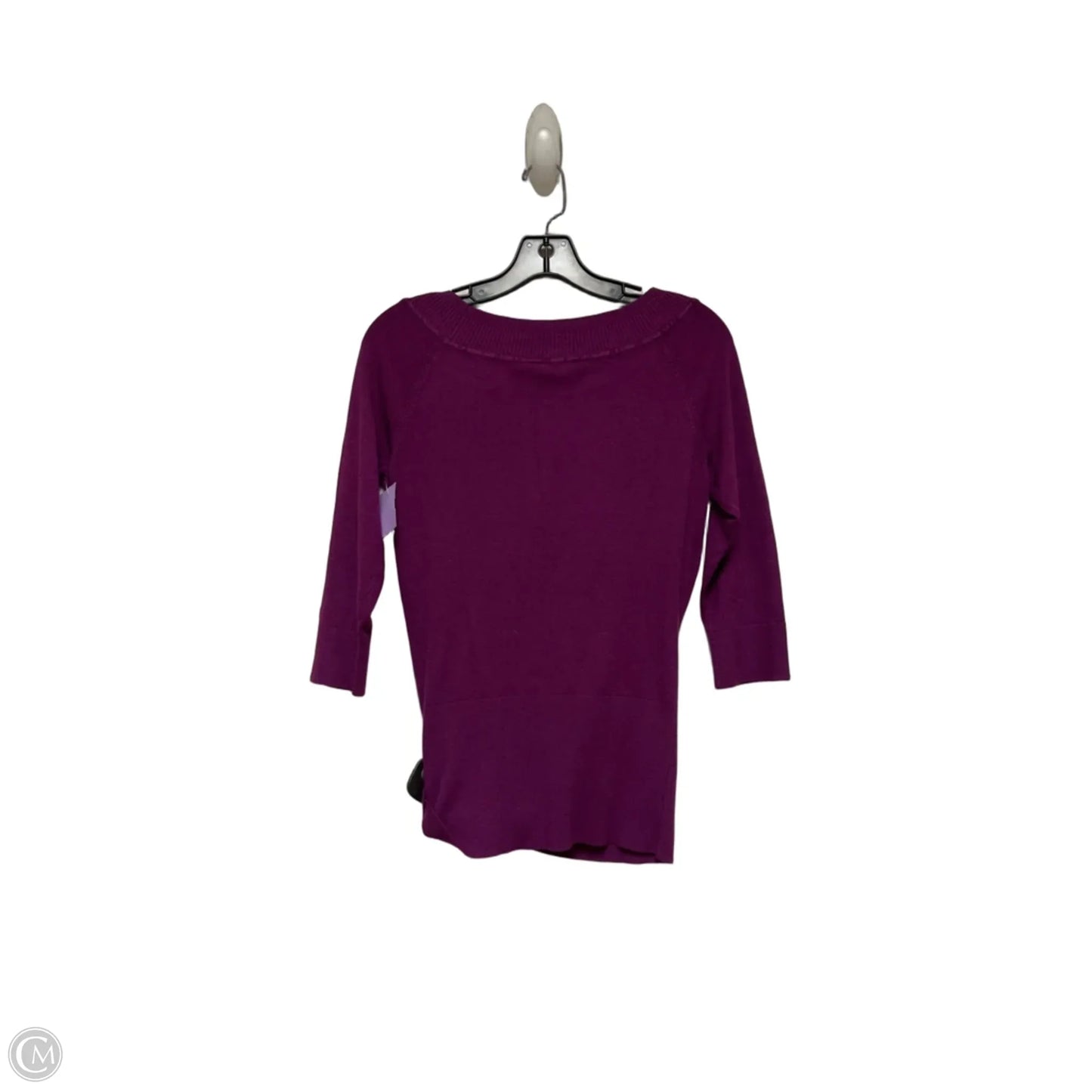 Top Short Sleeve By White House Black Market In Purple, Size: S
