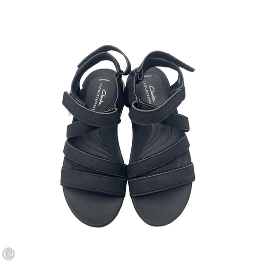 Sandals Flats By Clarks In Black, Size: 7