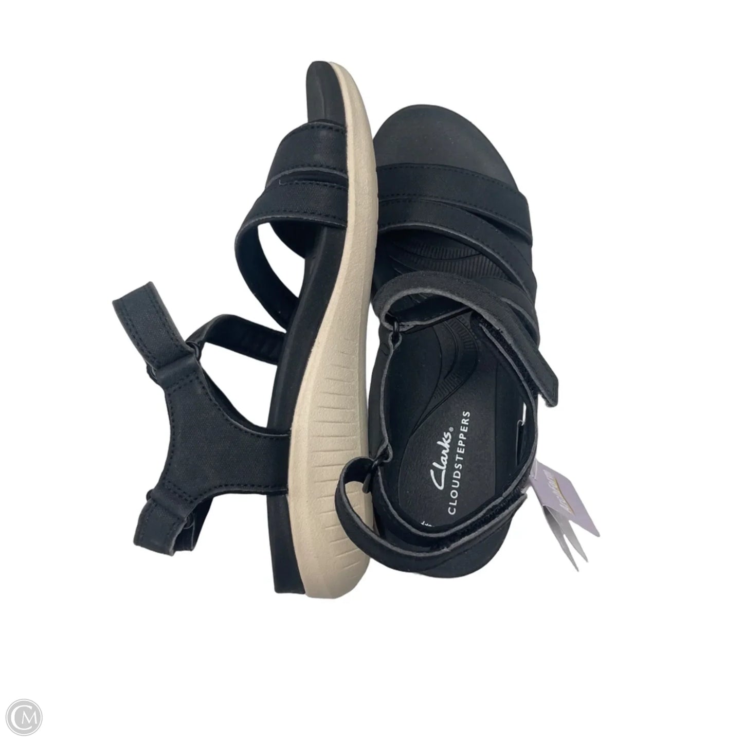 Sandals Flats By Clarks In Black, Size: 7
