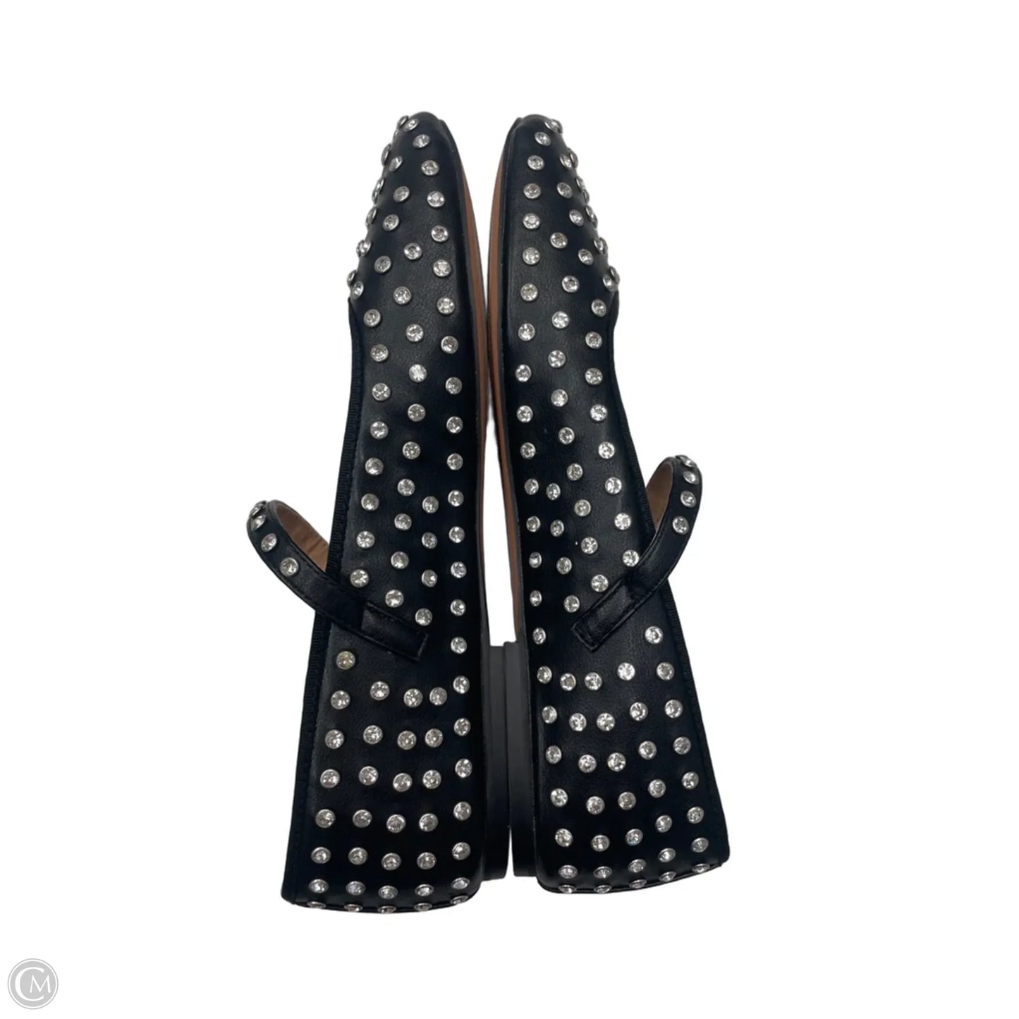 Shoes Flats By Steve Madden In Black & Silver, Size: 10