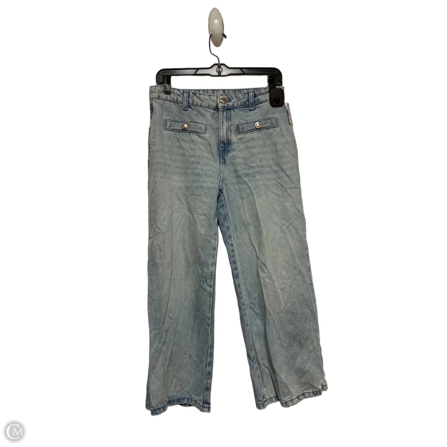 Jeans Cropped By Michael By Michael Kors In Blue Denim, Size: 4