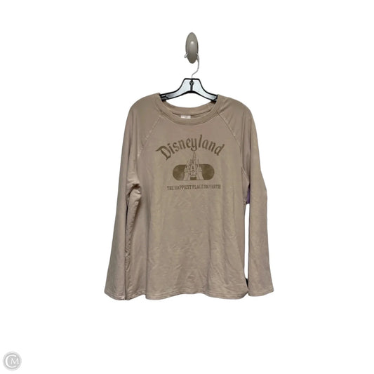 Top Long Sleeve By Disney Store In Cream, Size: L