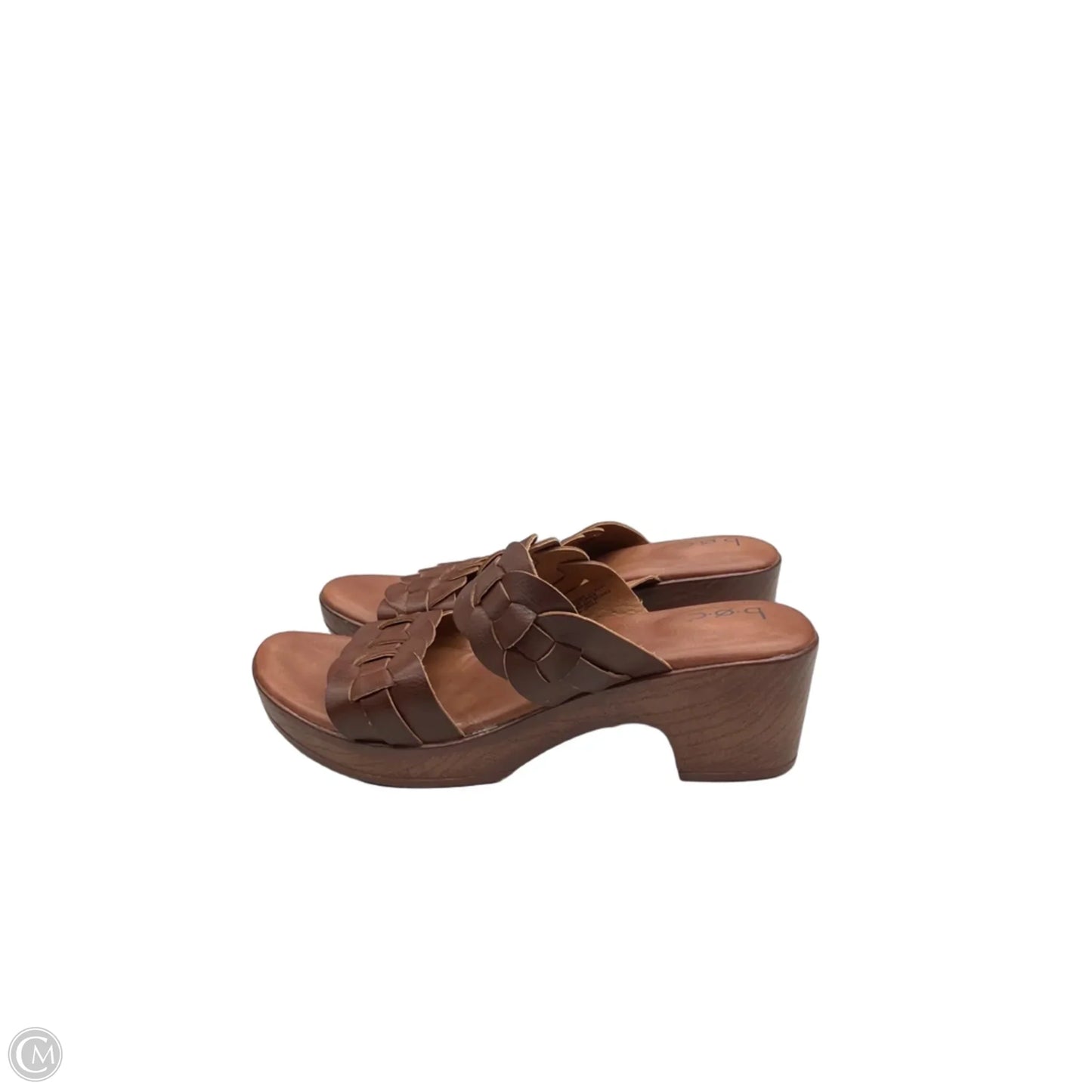 Sandals Heels Block By Boc In Brown, Size: 8