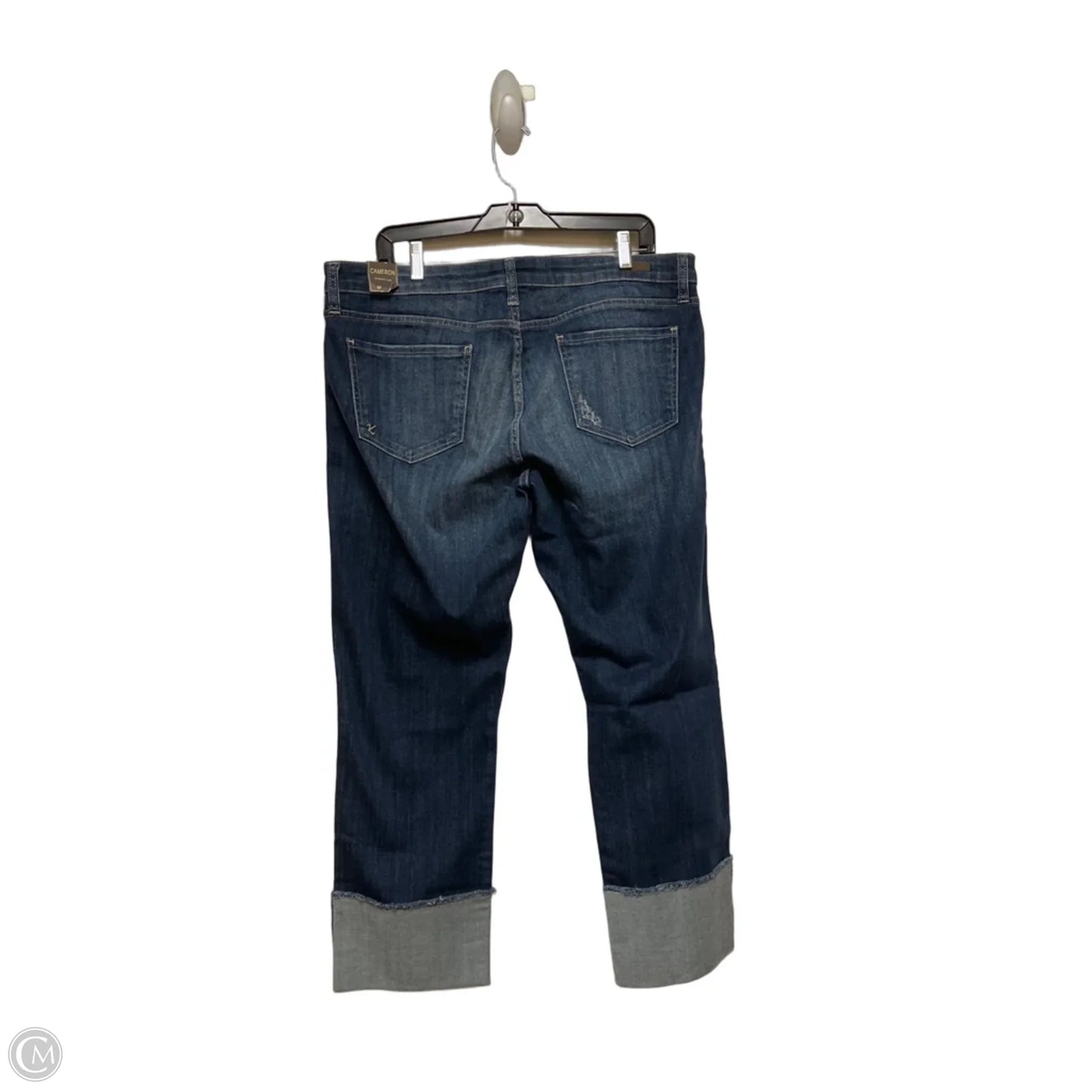 Jeans Straight By Kut In Blue Denim, Size: 14