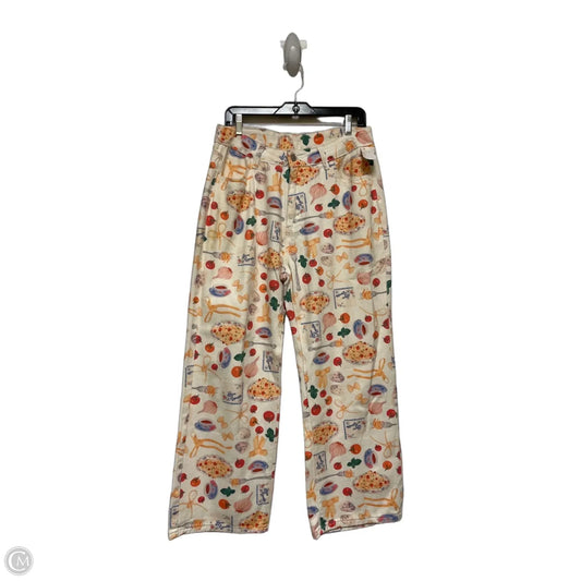 Jeans Wide Leg By Clothes Mentor In Multi-colored, Size: 12