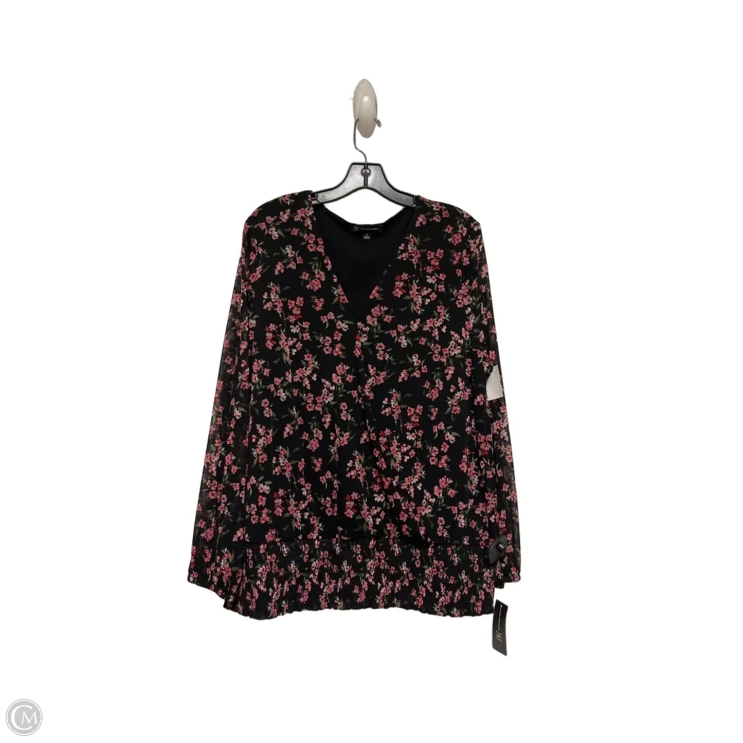 Top Long Sleeve By Inc In Floral Print, Size: Xl
