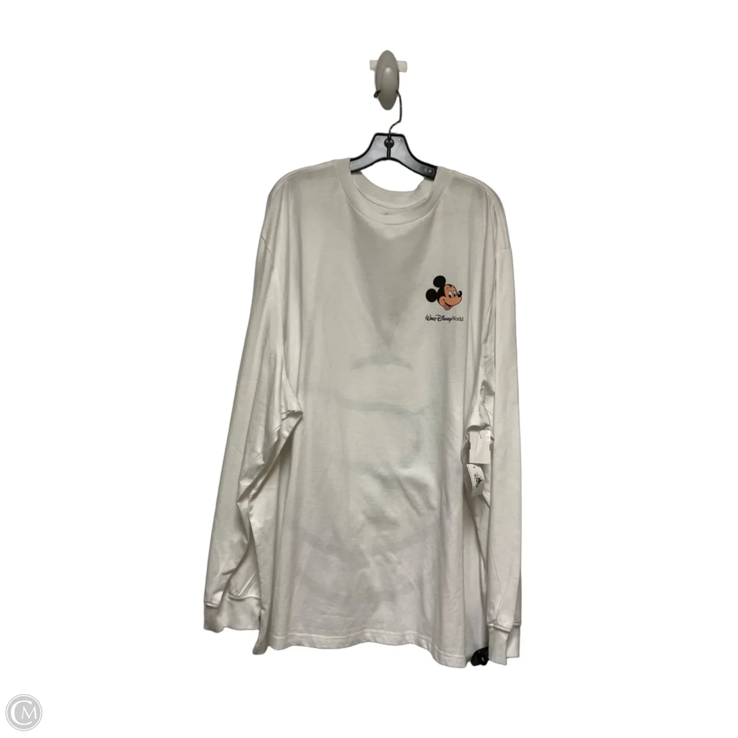 Top Long Sleeve Basic By Disney Store In Black & White, Size: 3x