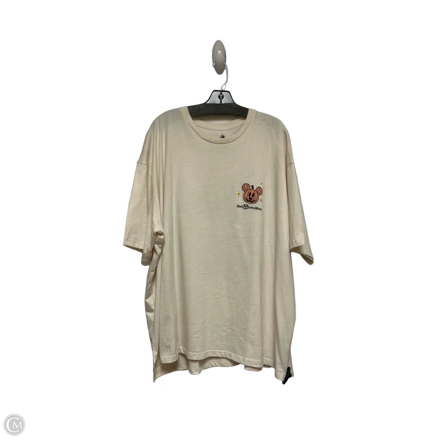 Top Short Sleeve Basic By Disney Store In Orange & Tan, Size: 2x