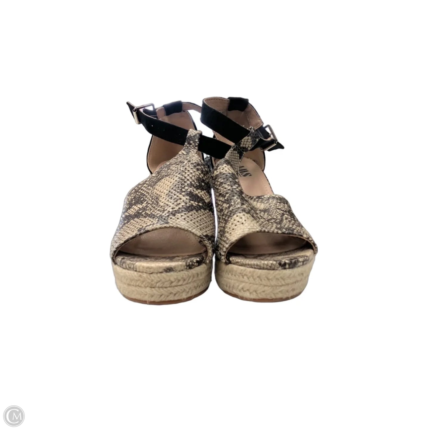 Shoes Heels Wedge By Clothes Mentor In Snakeskin Print, Size: 8