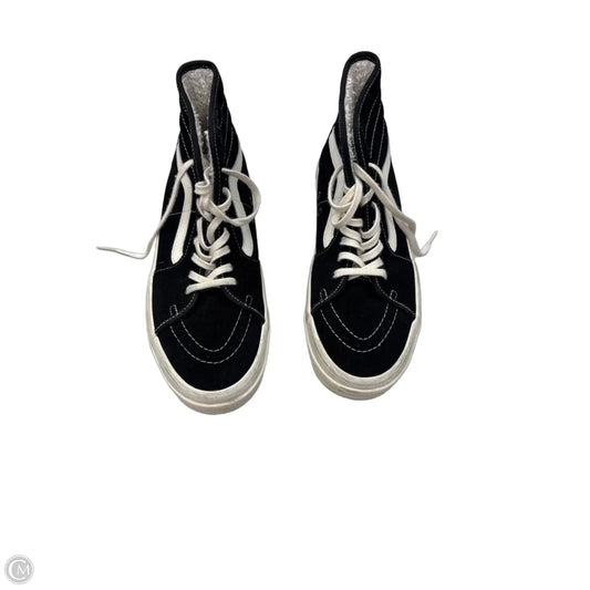 Shoes Sneakers By Vans In Black & White, Size: 9.5
