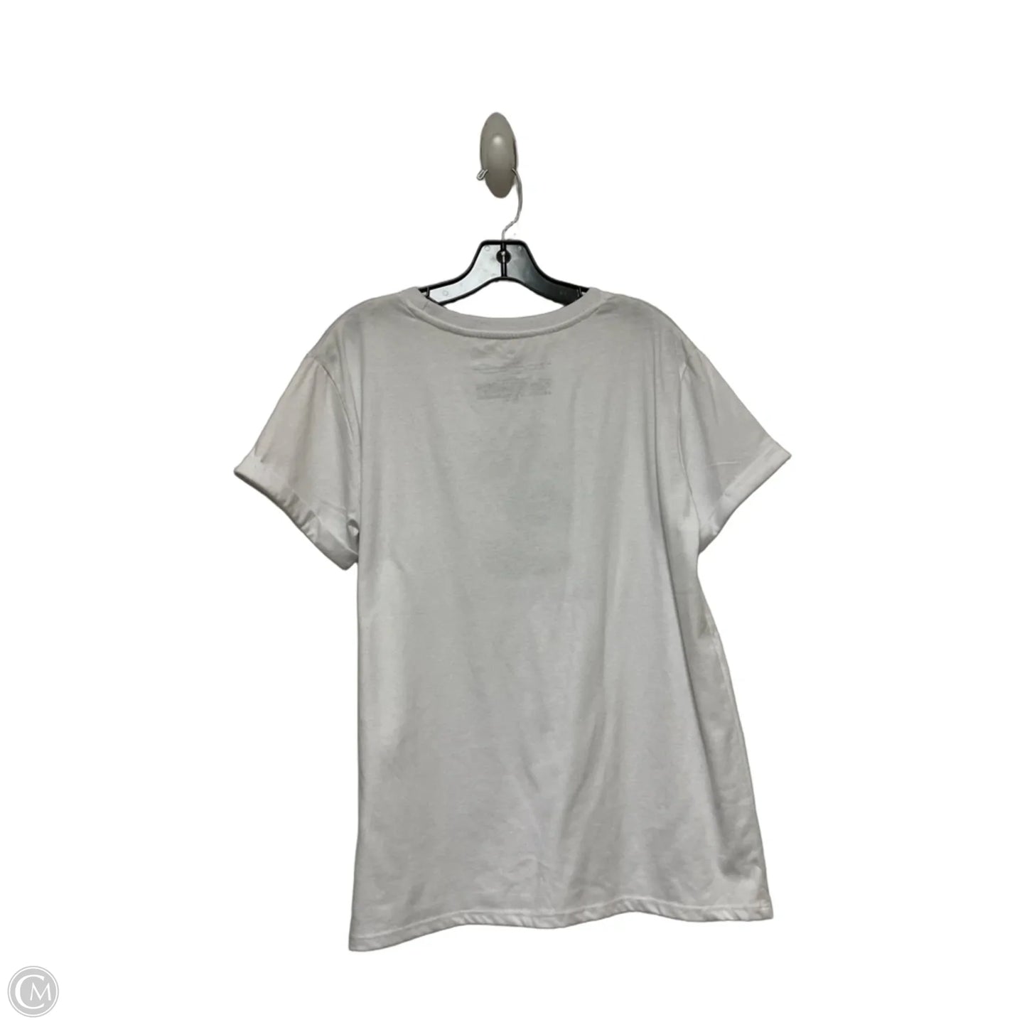 Top Short Sleeve By Disney Store In White, Size: L