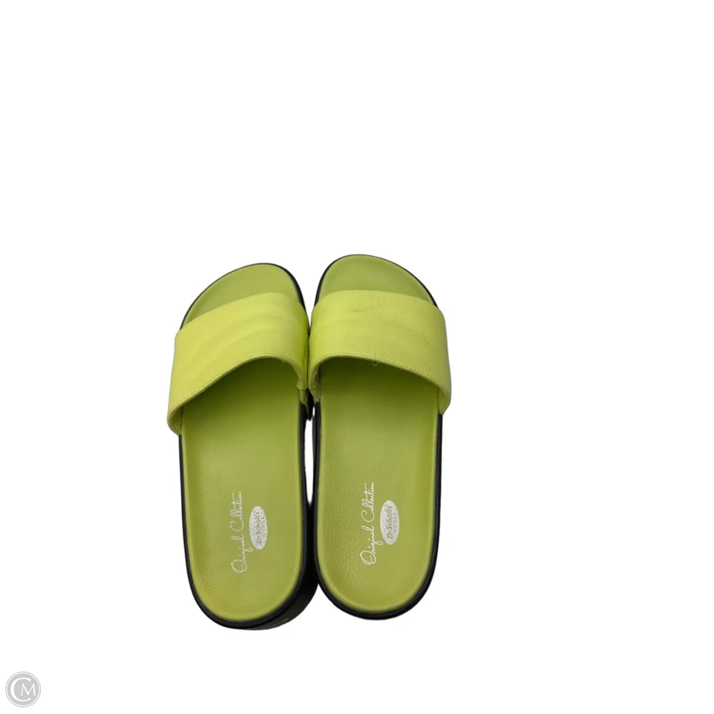 Sandals Heels Platform By Dr Scholls In Chartreuse, Size: 10