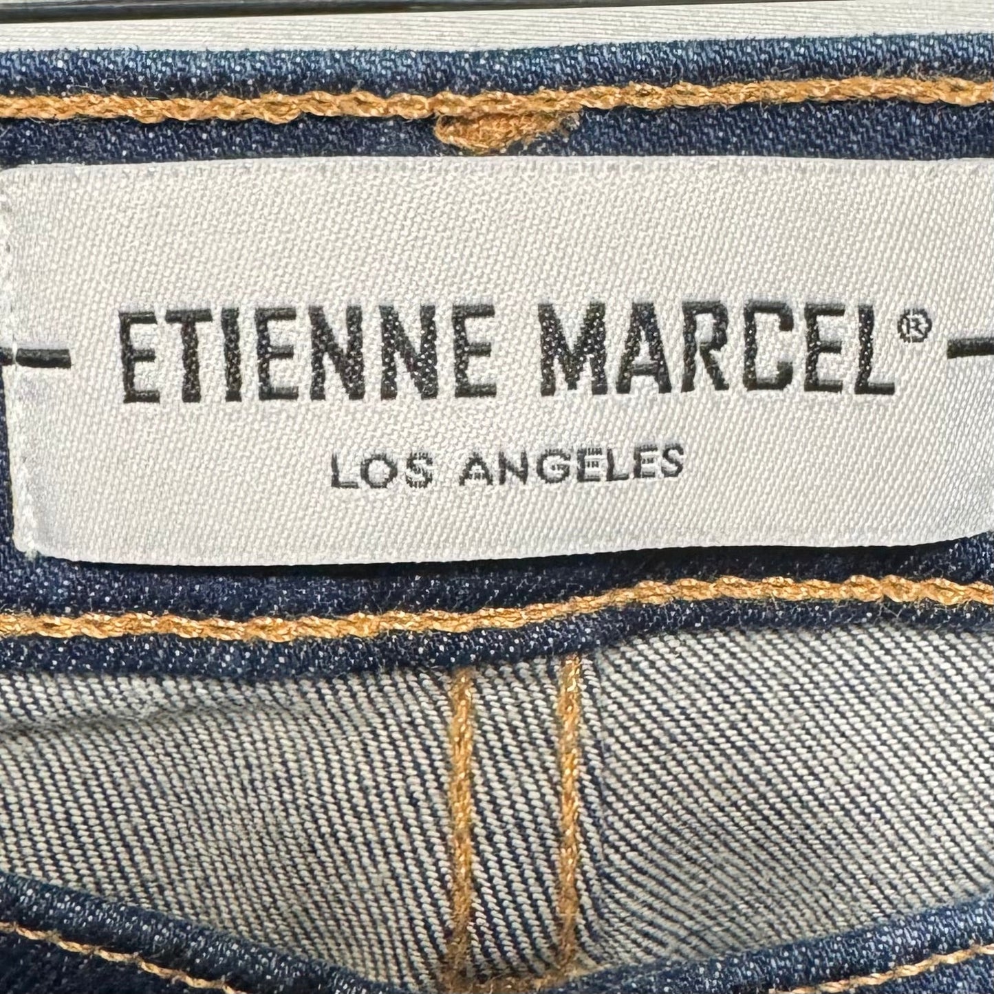 Medium Wash Signature Skinny Crop Pant Jeans By Etienne Marcel In Blue Denim, Size: 6/28