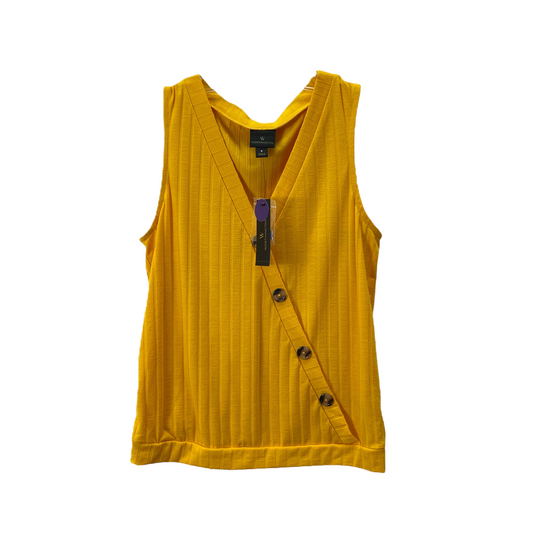 Yellow Top Sleeveless By Worthington, Size: S