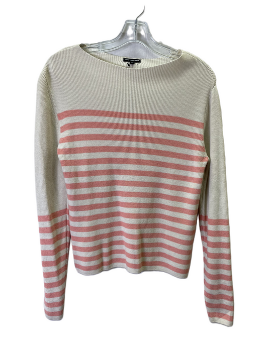 Sweater By Who What Wear In Cream & Orange, Size: Xs