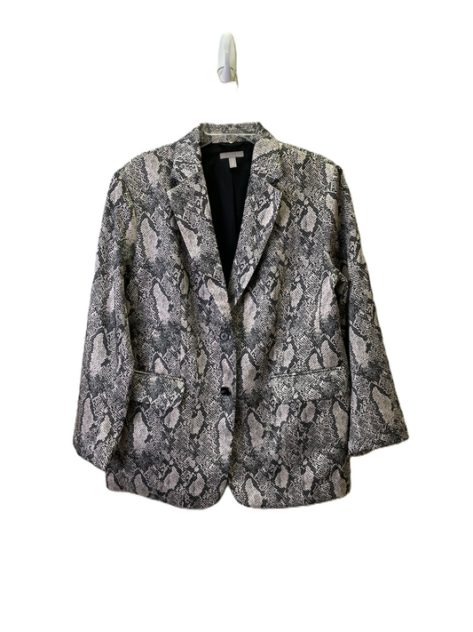 Blazer By H&m In Snakeskin Print, Size: M