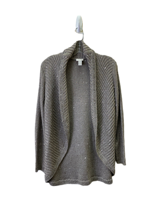 Sweater Cardigan By Chicos In Gold, Size: S