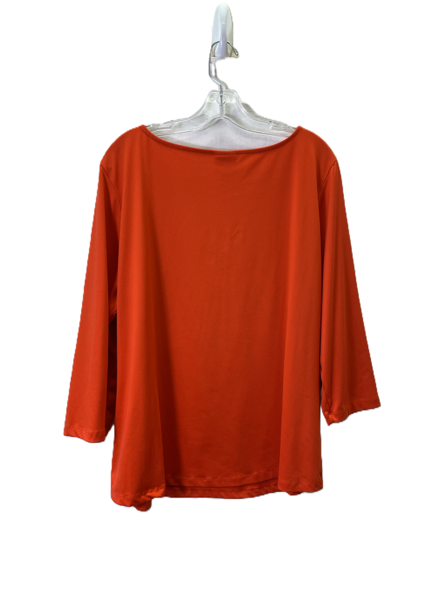 Top Long Sleeve Basic By Ruby Rd In Orange, Size: Xl